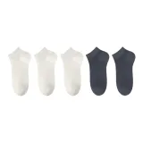 5 Pack[Navy Blue 2, White 3]