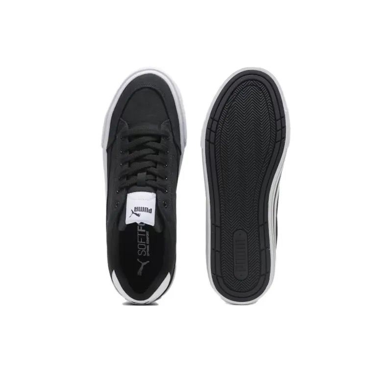 PUMA Court Classic Non slip Lightweight Low Top Skateboard Shoes Unisex Black White-3