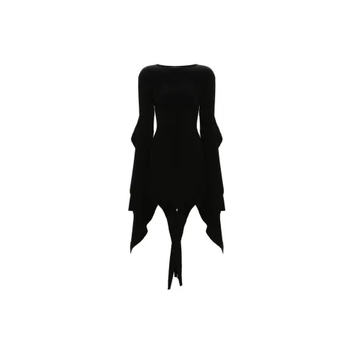 Mugler Long-Sleeved Dresses Women's Black