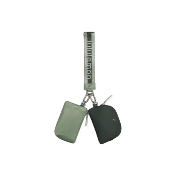 Lululemon Recycled Nylon Coin Purse Women's Legacy Green & Gray Eucalyptus