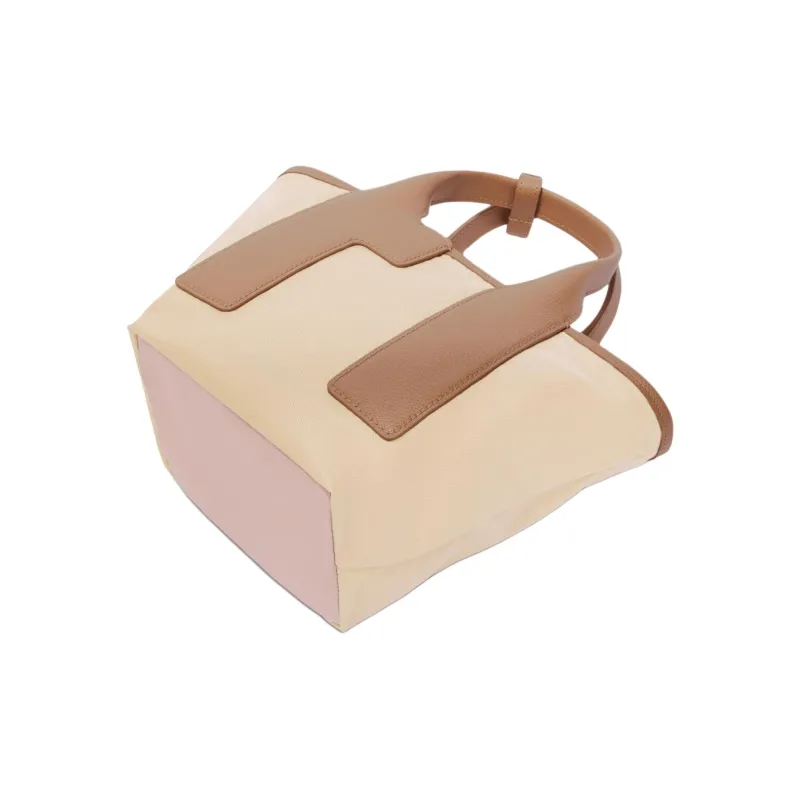 Furla Piuma Nylon With Leather Shoulder Bag, Crossbody Bag, Handbag Regular Women's Beige & Brown-2