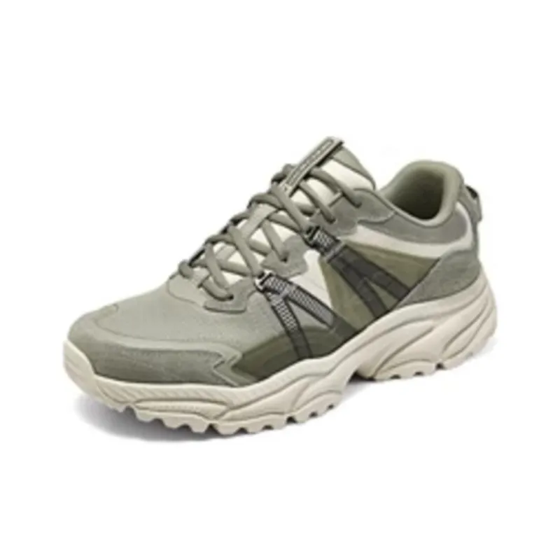 Skechers OUTDOOR Anti Slip Wear Resistant Low Top Trekking Shoes Men's Gray-2