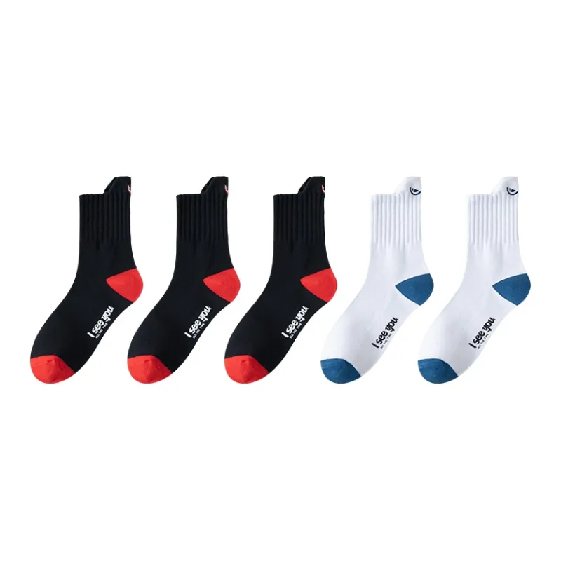 MIIOW Mid Calf Socks Unisex 5 Pack-0