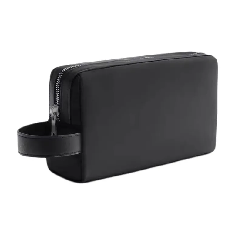 ZARA Polyamide With Polyurethane Toiletry Bag Men's Black-1
