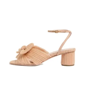 Loeffler Randall Dahlia Glitter Beauty Strap Sandals 5cm Women's Beige
