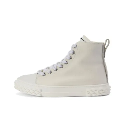 Giuseppe Zanotti/GZ Blabber High Top Skateboard Shoes Women's Ecru