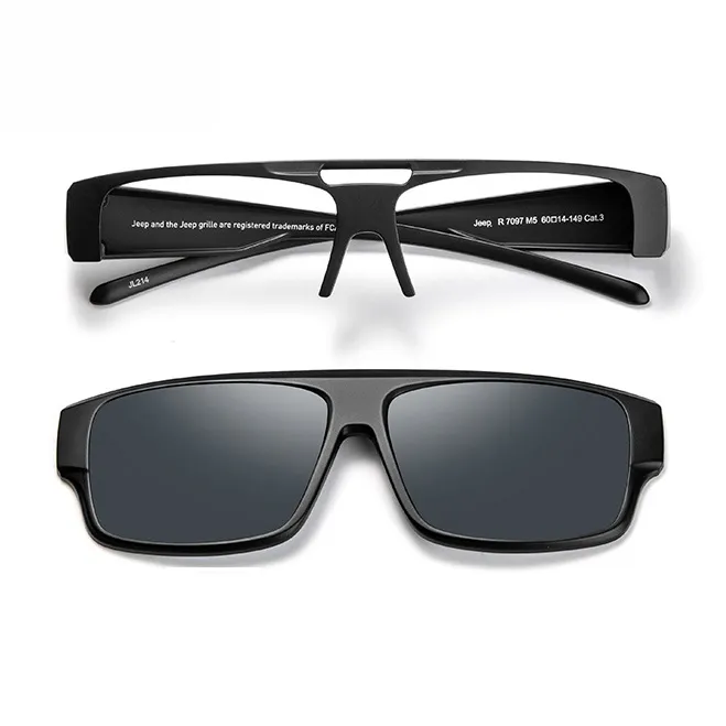Jeep TR/Memory Plastic Square Sunglasses Men's-1