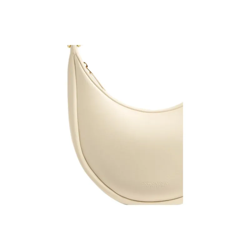 Bottega Veneta Calfskin Handbag Shoulder Bag Small Size Women's Sea Salt White-5