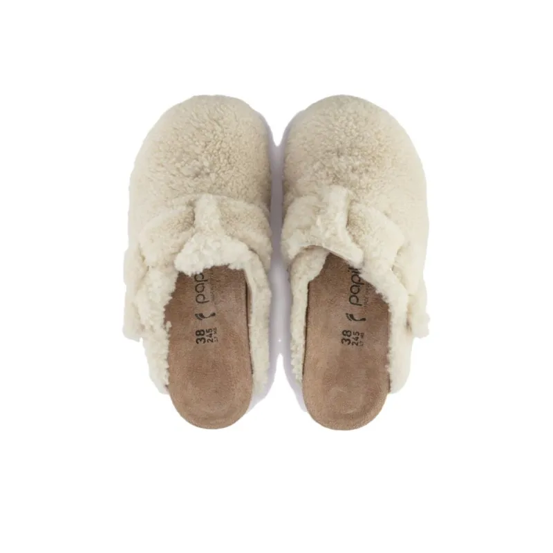 Birkenstock Odor Resistant Abrasion Resistant Wrap toe Slippers Women's Beige-4