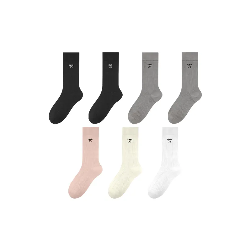 MIIOW Cool One Summer Series Knee High Socks Women's 7 Pack-9