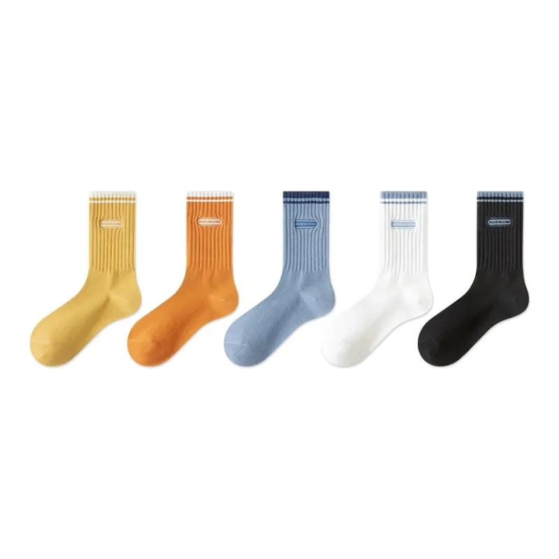 MIIOW Mid Calf Socks Unisex 5 Pack-9