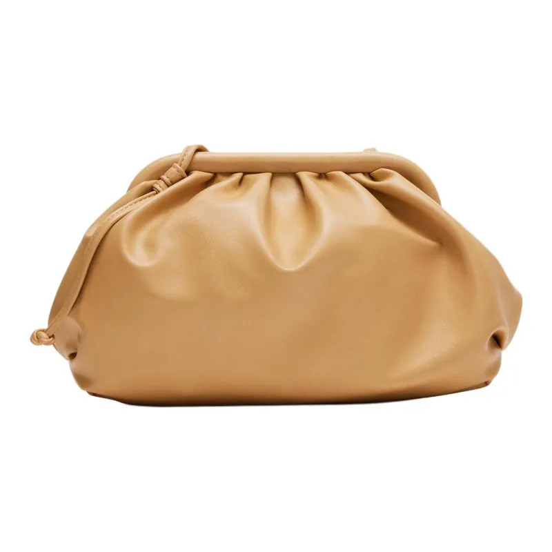 STEVE MADDEN Synthetic Material Clutch Regular Women's Cream-2