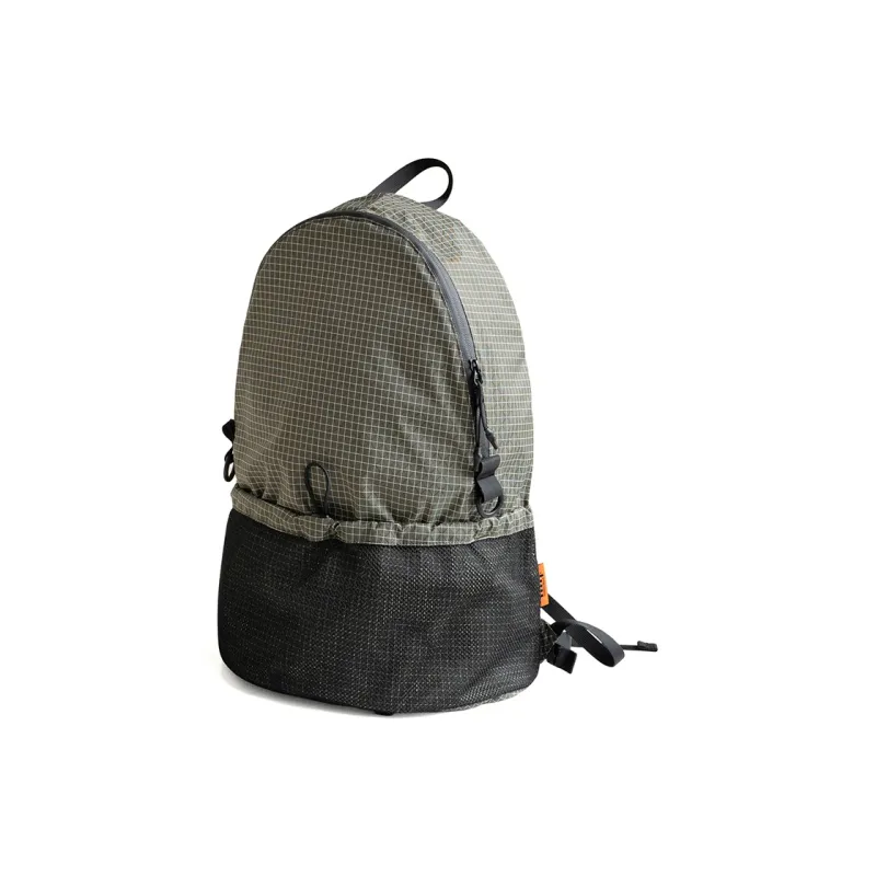 MYBRANDORIGINAL Nylon Backpack Regular Unisex Gray Green Plaid-1