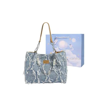 Duoluplo Doron Paul Denim Tote Bag, Shoulder Bag Regular Women's Blue