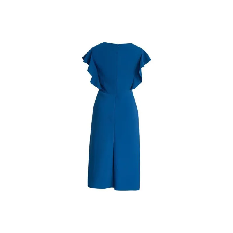 ROEYSHOUSE Short Sleeved Dresses Women's Blue-1