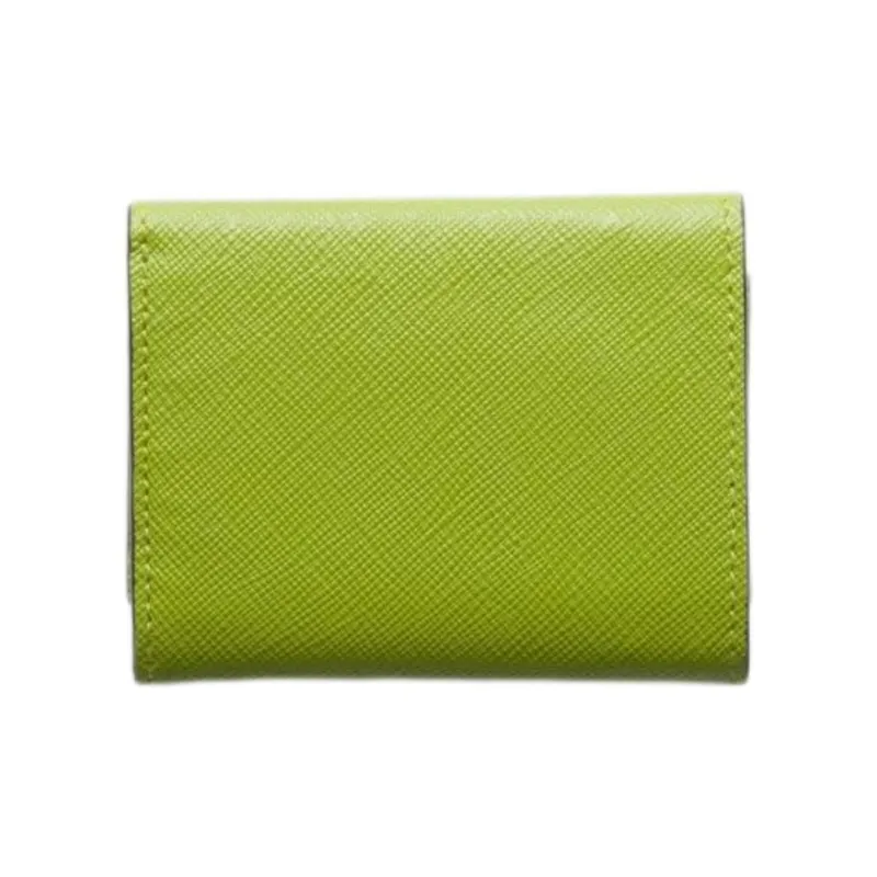 PRADA Saffiano Leather Wallet Men's Light Green-1