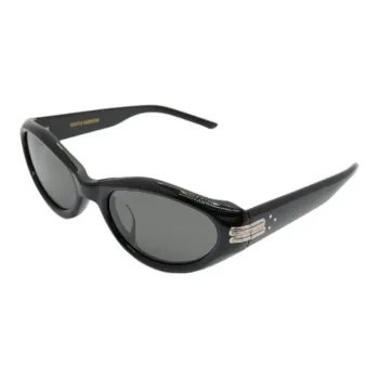 GENTLE MONSTER Metal Acetate Oval Sunglasses Men's Black