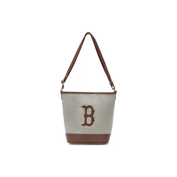MLB Canvas Canvas Bag Bucket Bags Portable Crossbody Bag Shoulder Bag Regular Unisex Brown Gray Multicolor