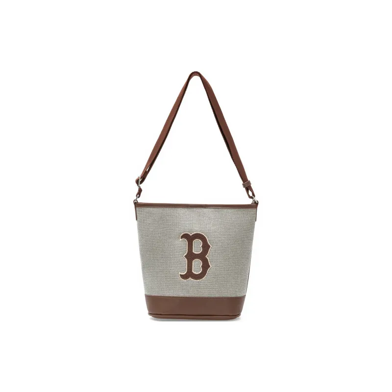 MLB Canvas Canvas Bag Bucket Bags Portable Crossbody Bag Shoulder Bag Regular Unisex Brown Gray Multicolor-0