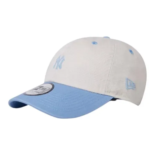 New Era Cotton Baseball Caps Unisex Ivory White