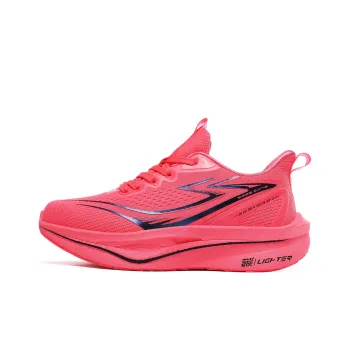 BTE Cushioning Anti Slip Wear Resistant Breathability Low Top Casual Running Shoes Unisex National Red