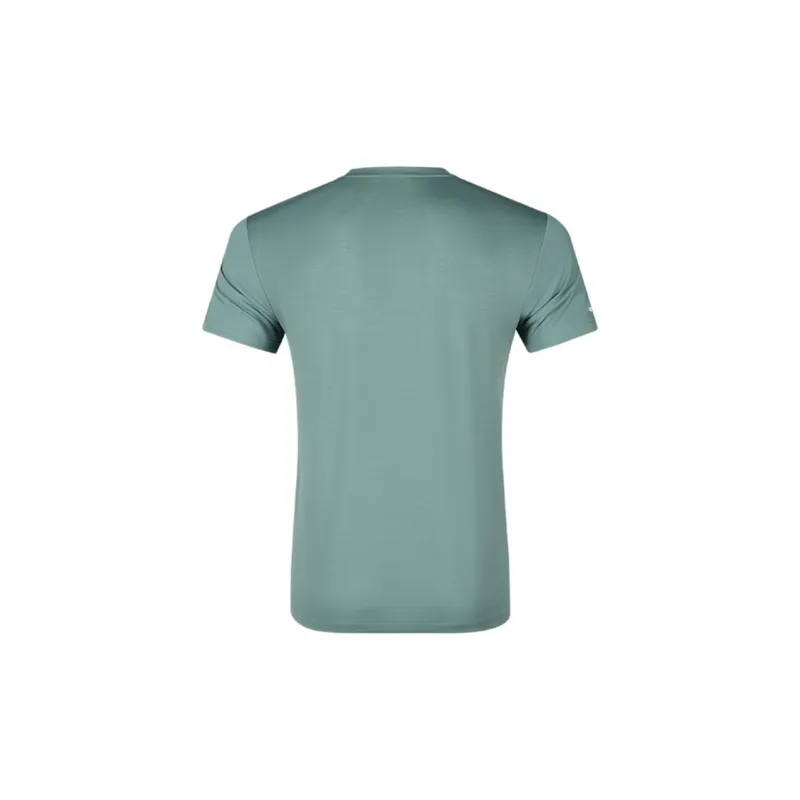 Asics T-Shirts Men Gray Green-1