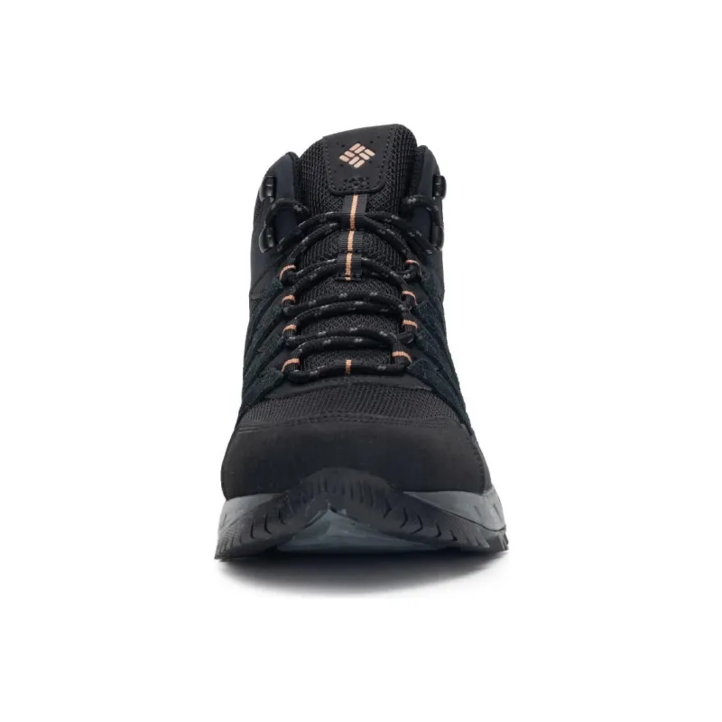 Columbia Sportswear Anti Slip Wear Resistant Mid Top Trekking Shoes Hiking Shoes Men's Black-1