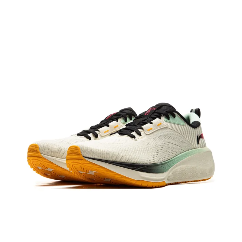LiNing Wu Yi Lite 2.0 V2 Cushioned Anti Slip Wear Resistant Breathable Lightweight Low Top Running Shoes Men's Ecru-2