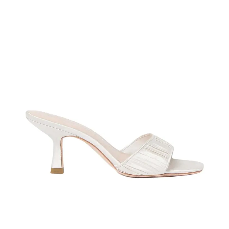 Loeffler Randall Slide Slippers 7cm Women's Pearl White-1