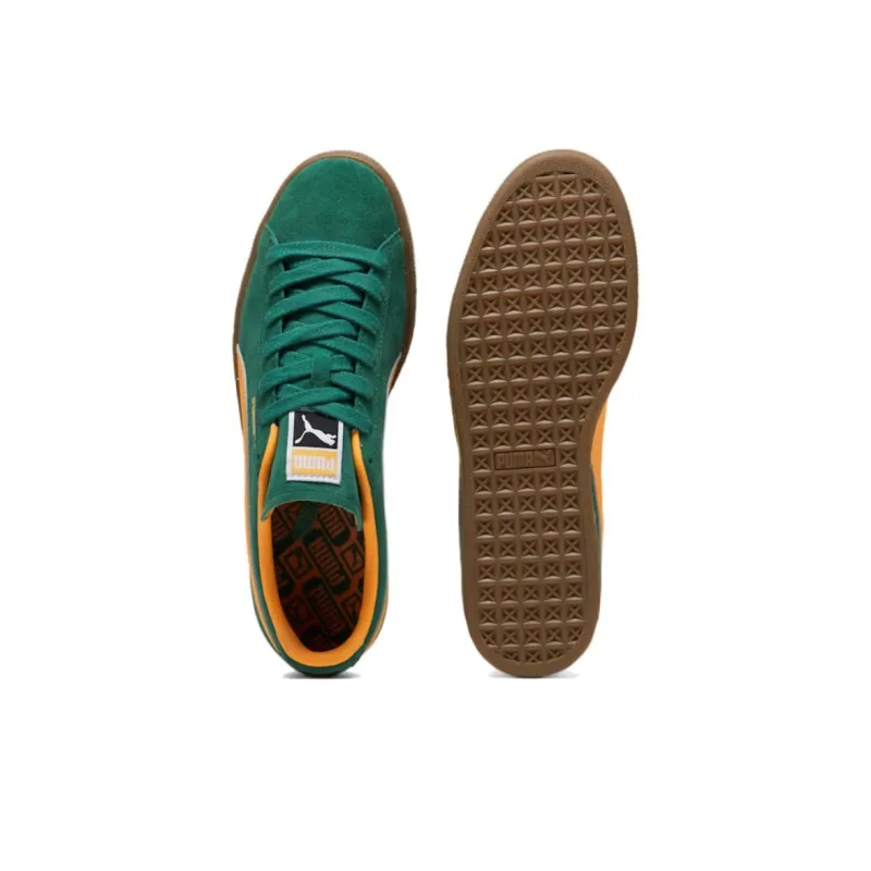PUMA Suede Non-slip Lightweight Low-Top Skateboard Shoes Unisex Green-3