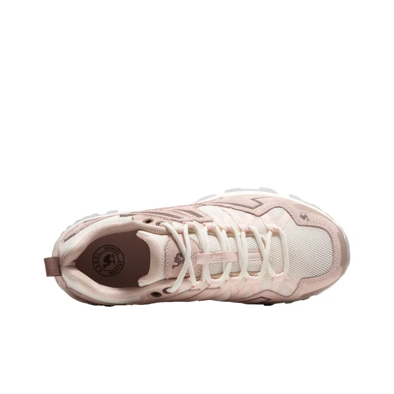 CAMEL Kunlun Mountain 2.0 Grip Cushioning Low Top Outdoor Shoes Women's White Pink Brown-3