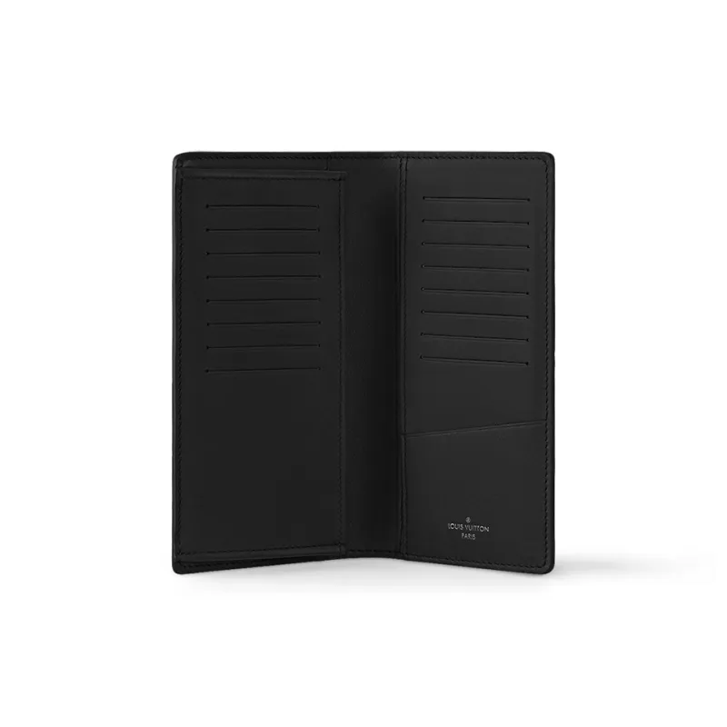 LOUIS VUITTON Brazza Wallet Monogram Shadow Black-3