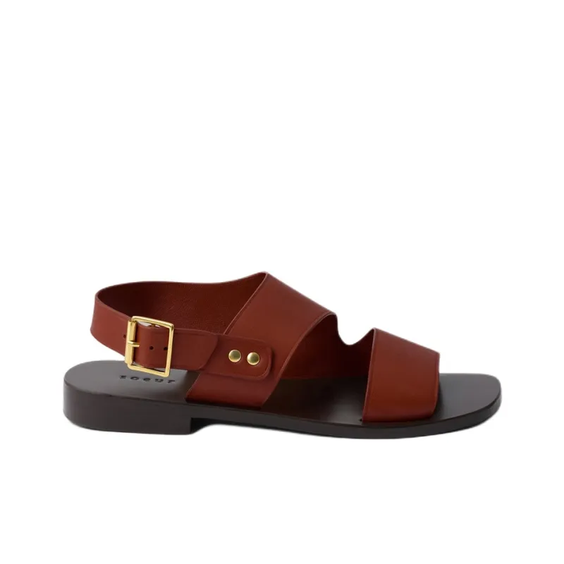 SOEUR Azalee Strap Sandals Women's Burgundy-1