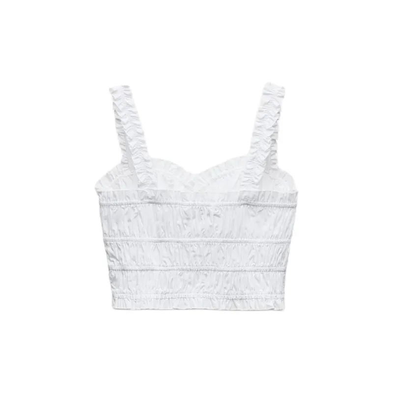 ZARA Tank Tops Women's White-1
