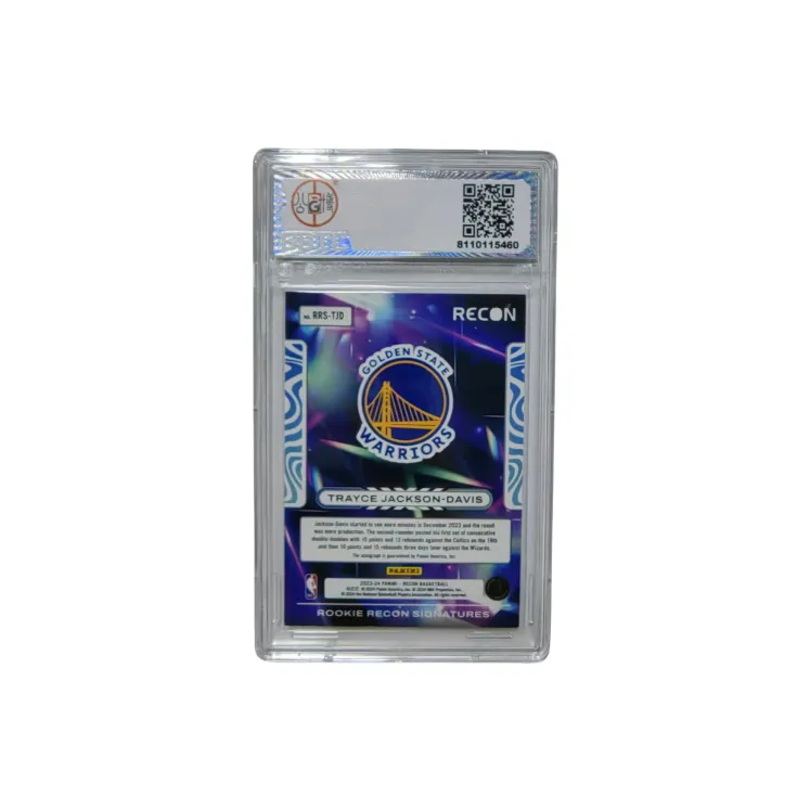 PANINI Trayce Jackson Davis RECON Public Book Signature 10 Points Card Quality 8.5 Points Graded Cards 1 Pc-1
