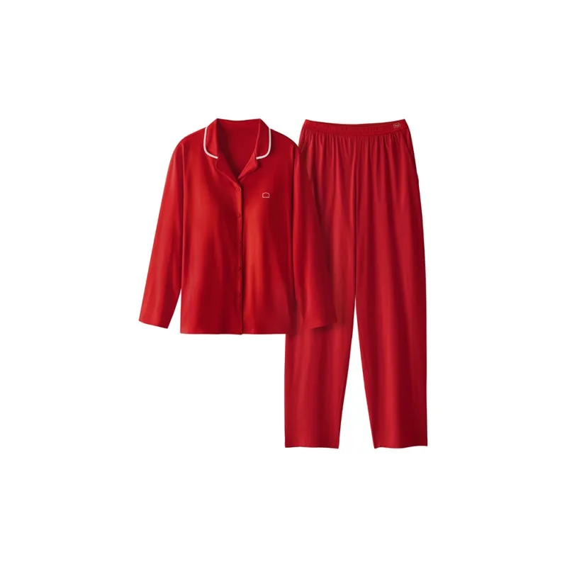 Bananain Red Plan Series Pajama Set Unisex-2