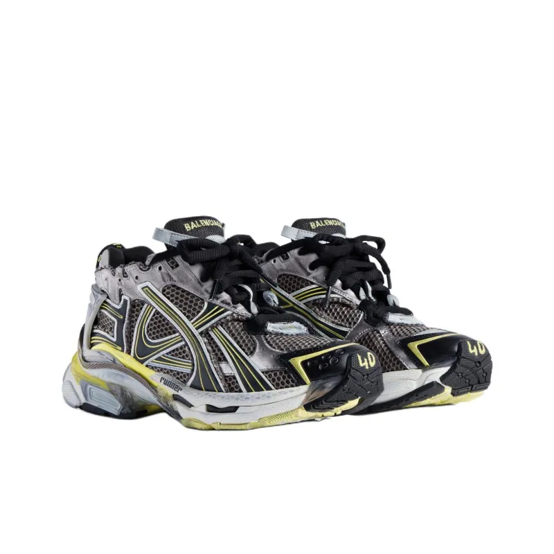 Balenciaga Runner Grey Yellow-2