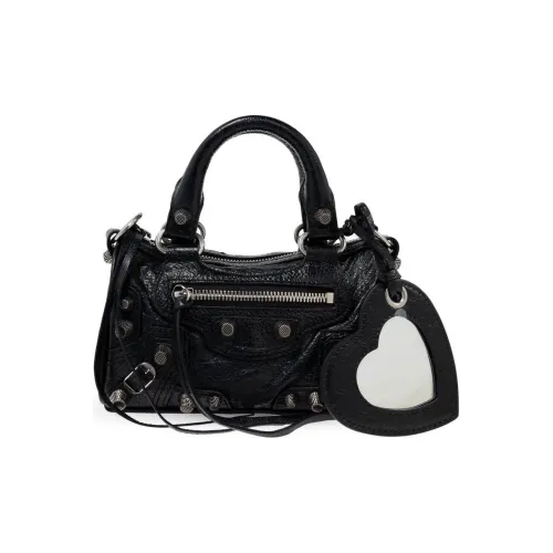 Balenciaga Le Cagole Sheepskin Shoulder Bag Crossbody Bag Handbag Nano Women's Black