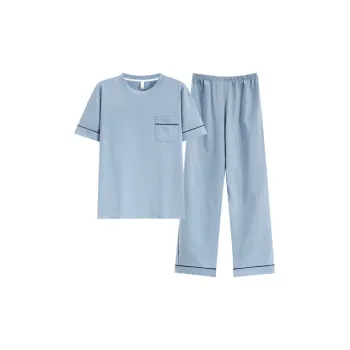 FENTENGCARE Pajama Set Men's Light Blue