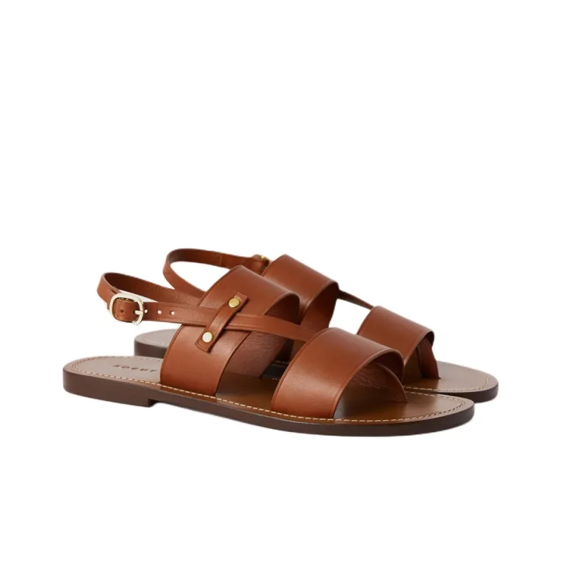 SOEUR Amazonia Strap Sandals Women's Brown-2