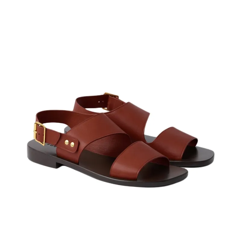 SOEUR Azalee Strap Sandals Women's Burgundy-2