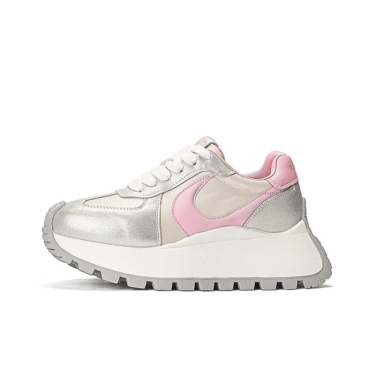 HARSON Anti Slip And Wear Resistant Height Increasing Low Top Casual Shoes Women's-12