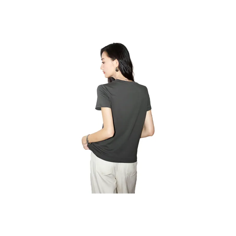 SMEN T Shirts Women's Gray-1