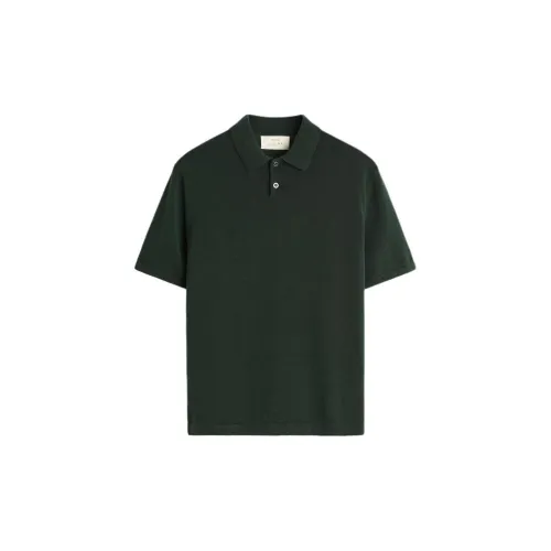 ZARA Polo Shirts Men Dark Green