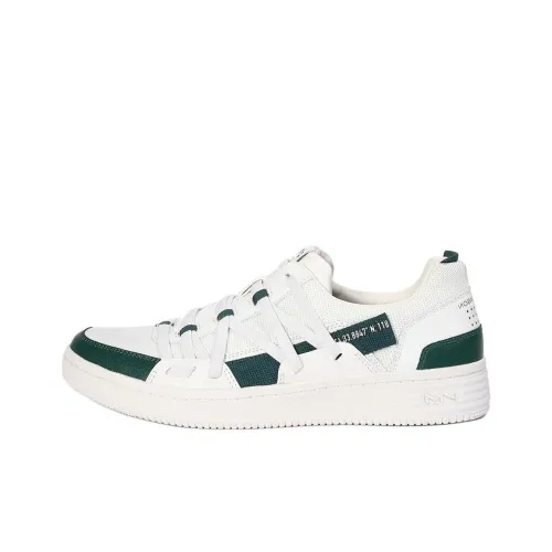 Skechers MARK NASON Anti-Slip And Wear-Resistant Breathable Low-Top Skateboard Shoes Men's White Green