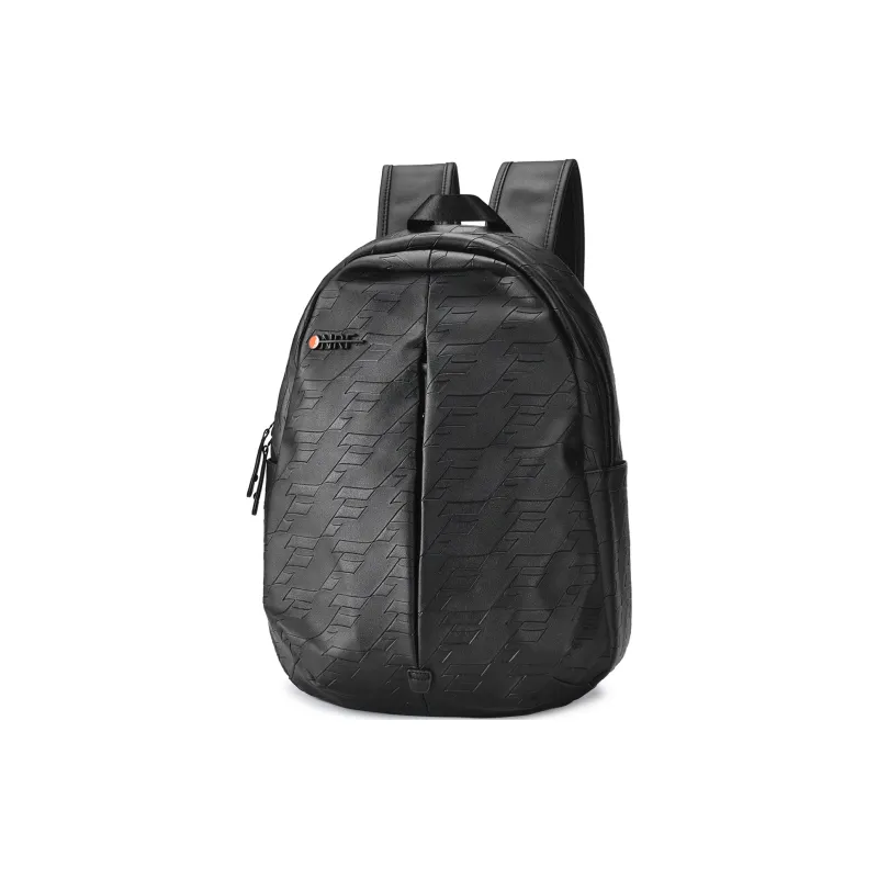 ONRF PVC Backpack Computer Backpack Regular Unisex Black-0