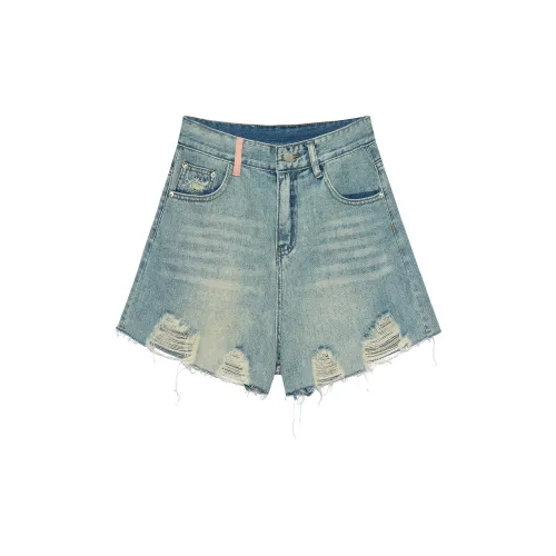 STARFEI Denim Shorts Women's Blue