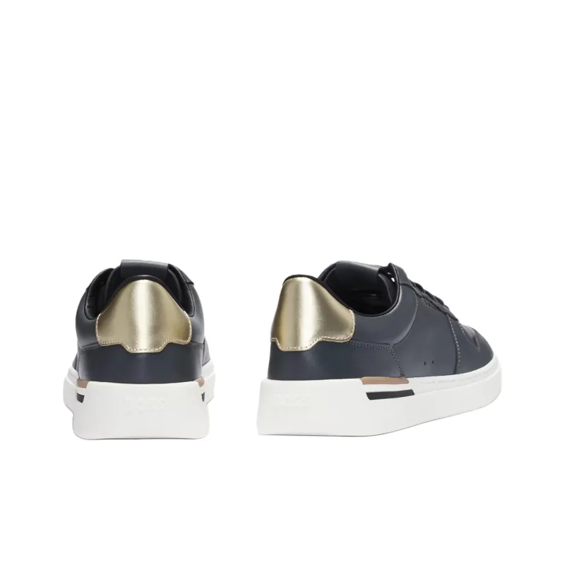 HUGO BOSS Low-Top Skateboard Shoes Men's Dark Gray-3