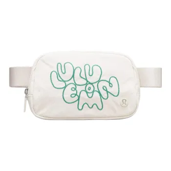 Lululemon Recycled Nylon Fanny Pack Women's Bone & Cascadia Green