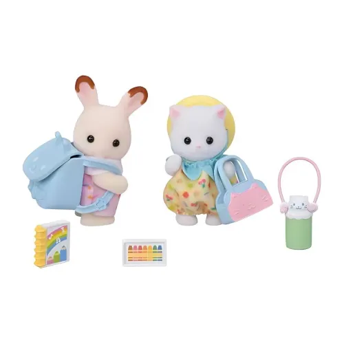 Sylvanian Families Preschool Buddy Going To School Set Dolls Plush Doll Small Size Tall